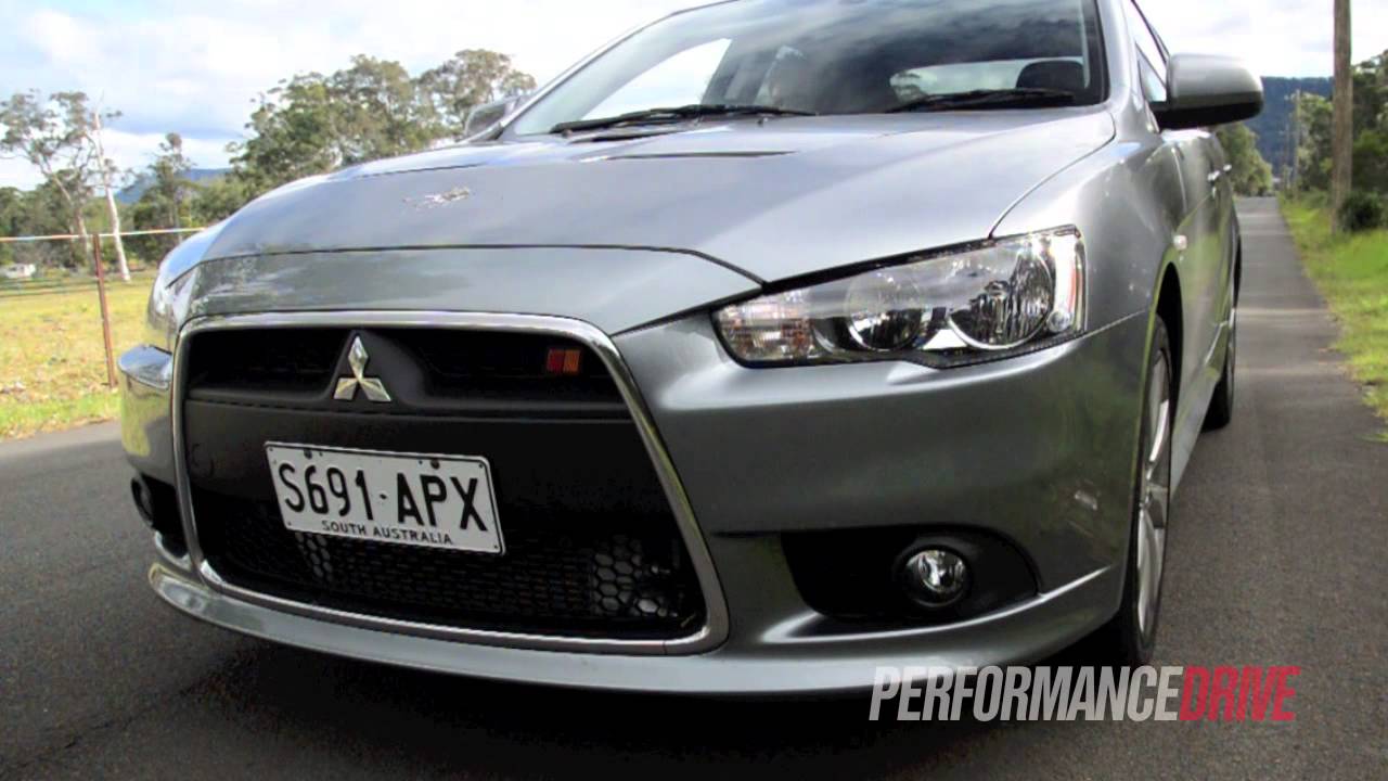 2013 Mitsubishi Lancer Ralliart Sportback engine sound and 0-100km/h ...