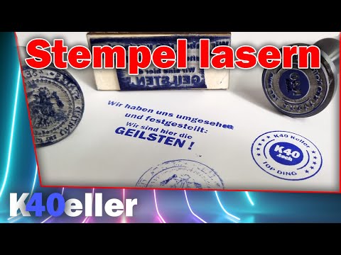 Update Stempel selber machen mit dem K40 CO2 Laser | K40 Laser