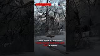 Trees are blocking roads in some areas across Middle Tennessee