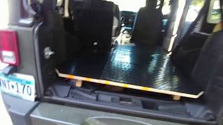 Jeep Wrangler sleeping platform. Sleeping in your jeep.