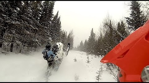 Chic Choc Mountains Ep#3 Day 2. PowerModz at the Sled Den!