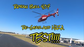 Roban Bell 407 Re-Gear and NAZA GPS Maiden Flight