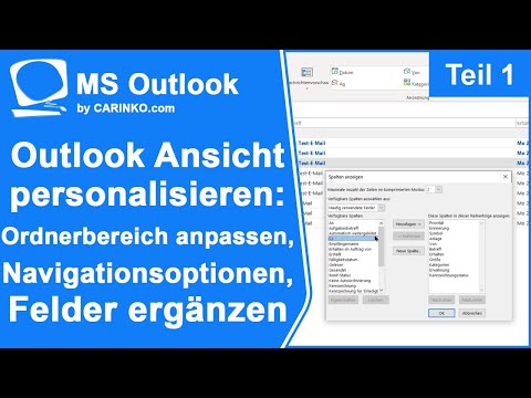 Microsoft Outlook Ansichten sinnvoll nutzen Teil 1 - carinko.com