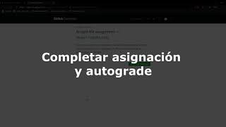 Github classroom, asignaciones con autograde