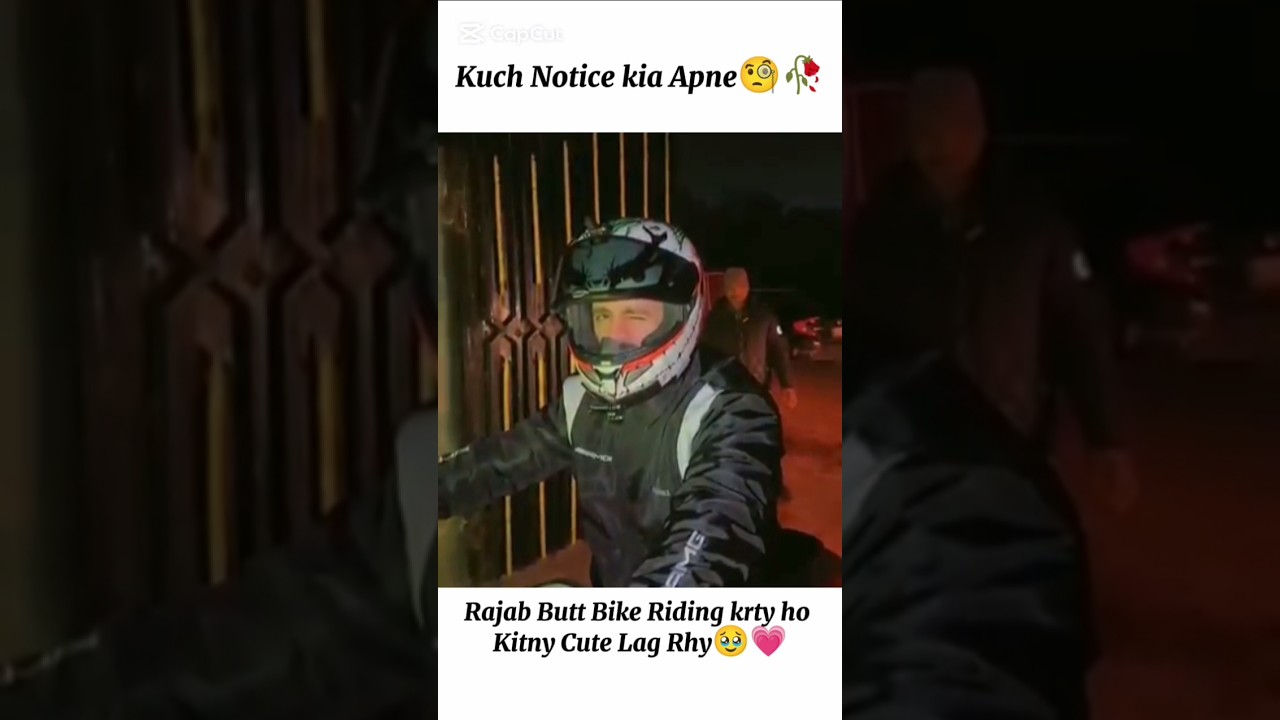 Samaj Rhy ho🧐🥀 Rajab Butt Bike Ride krty hoy🥹💗 