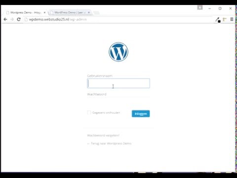 Inloggen in wordpress