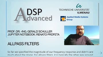 ADSP - 09 Allpass Filters - 01 Introduction