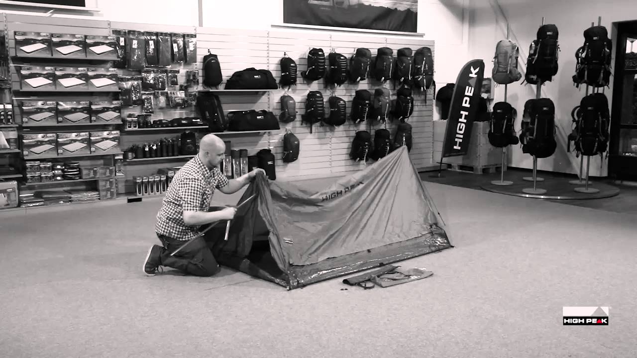 High Peak tent Minipack video YouTube - setup