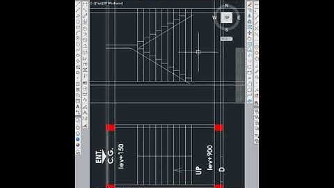 How to draw Sectional Elevation Of staircase in AutoCAD