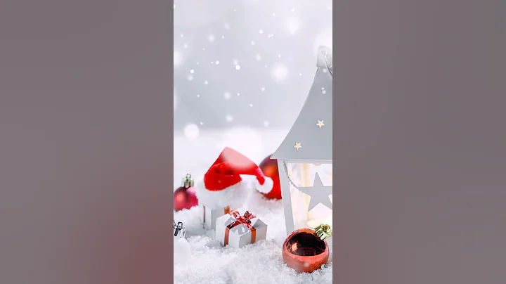 Christmas decor in snow