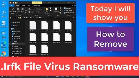 Irfk File Virus Ransomware [.Irfk] Removal and Decrypt .Irfk Files | Irfk Virus File Recovery