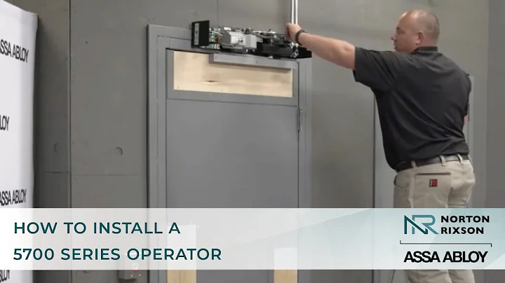 How to Install a Norton Rixson 5700 Series Operator | Norton Rixson Door Controls