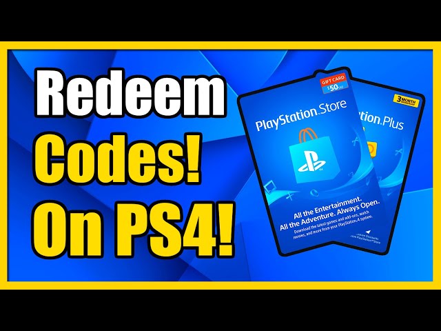 How to Redeem Code on PS4 for Gift Card or PSN Card (Fast Method