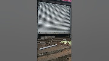 Gear operating zinc rolling shutters