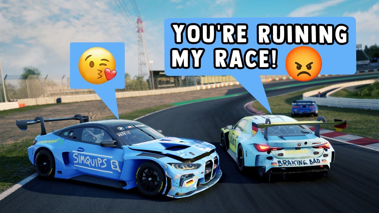 Sim Racer Being Slapped Sim Racing With The Wife Gets Messy - YouTube