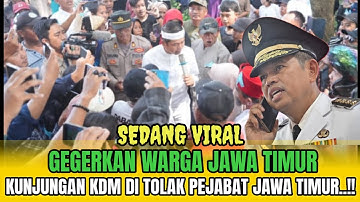 HEBOH MEMANAS‼️KDM KUNJUNGI WARGA JAWA TIMUR DI TOLAK OLEH PEJABAT SETEMPAT,.!! INI YANG TERJADI....