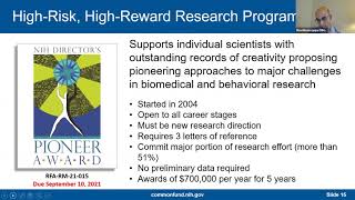 Program Primer: NIH’s High-Risk, High-Reward Research Funding