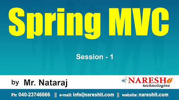 Spring MVC | Session-1 | by Mr. Nataraj