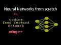 Coding feed forward network | Neural Networks from scratch | using c++ | nnfs | part 1