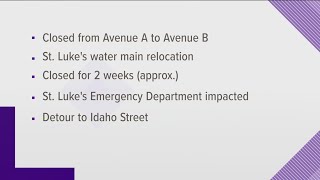 Road closure near St. Luke's