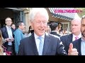Bill Clinton Makes A Surprise Pit Stop At Alfred Coffee On Melrose Place 9.13.16