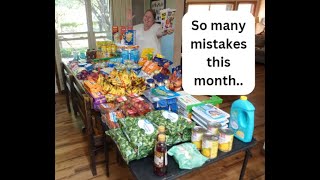 NOT a Good Start! OnceaMonth Grocery Haul for Our LARGE FAMILY