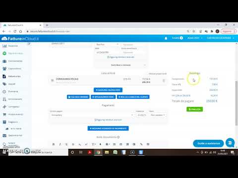 EMISSIONE FATTURA CON FATTURE IN CLOUD