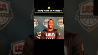 Newsstitched Media talks with  #bamadebayo about fundmentals in his game that he wants to improve on