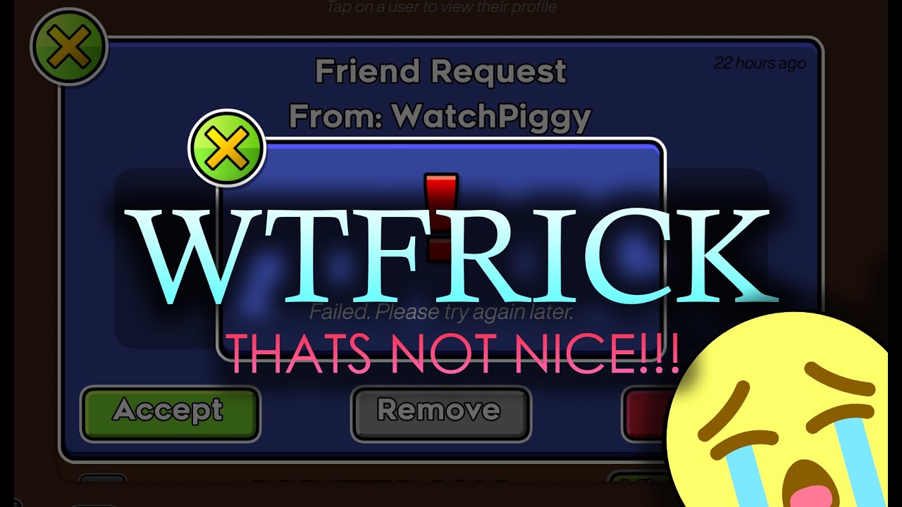 WatchPiggy Please unblock me on Geometry Dash. (Emotional) YouTube