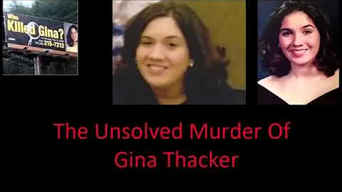 The Murder Of Gina Thacker Unsolved Murder Cases K...