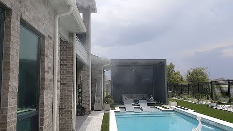 High Pressure Mistcooling System Installation. How to install high pressure misting system.