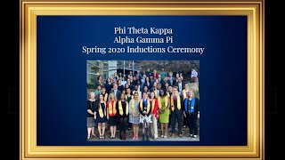 Alpha Gamma Pi Inductions Ceremony Spring 2020