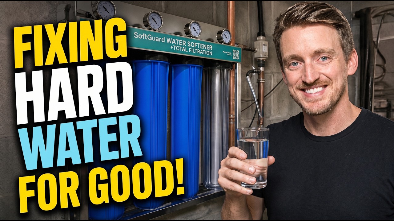 DIY Whole House Water Softener Install: Fix HARD Water & Save!