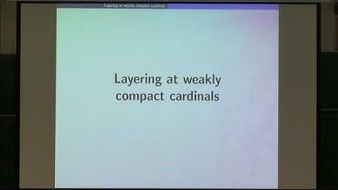 Philipp Lücke - Chain conditions, layered partial orders and weak compactness