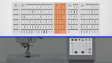 [BrotherSupportSewing] (Sewing machine/家庭用ミシン) Selecting a stitch pattern / 模様を選択する
