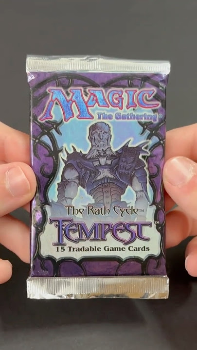 Opening a Tempest Booster Pack from 1997 #mtg #magicthegathering