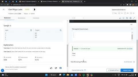 Chef Plays Ludo | Starter 73 | Codechef solution