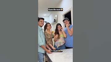 Guess the correct word challenge!🤪 #tanshi #shorts #challenge