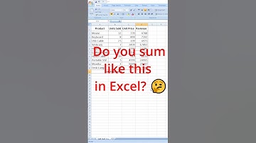 Stop Typing SUM! ❌ Use AutoSum ✅