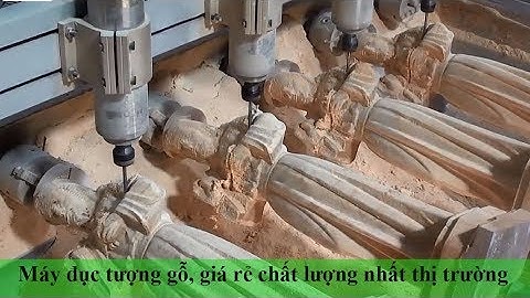 Máy cnc đục tượng, máy đục tượng gỗ 4d đục tượng thiên chúa đẹp