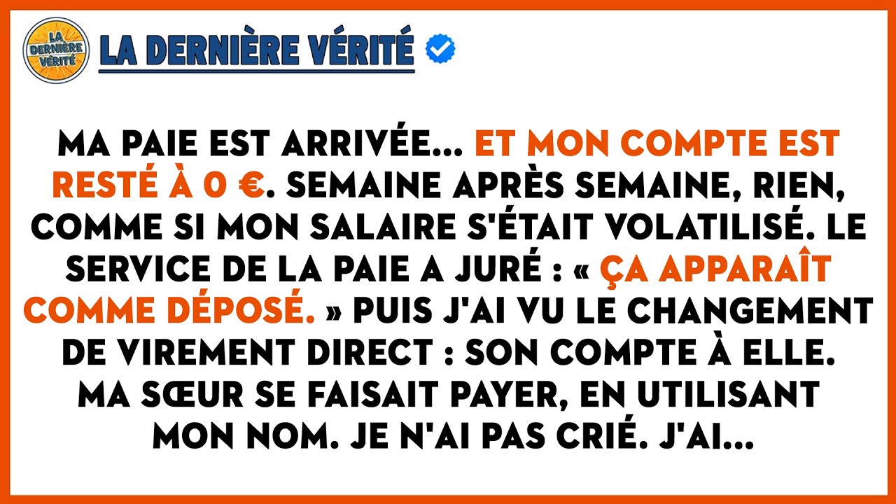 Ma Sœur A Détourné Mon Virement De Salaire Vers Son Compte : Un Mois De Paie S'est Volatilisé Et…