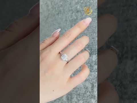 Nhẫn nữ SAPHIRE mix KIM CƯƠNG TỰ NHIÊN