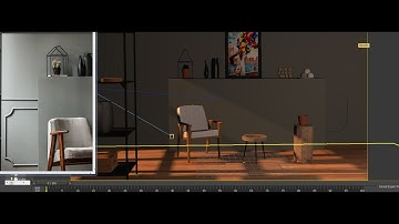 Tutorial on Modeling, Texturing & Lighting an interior in 3dsmax using Vray ( Part 6)