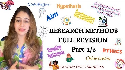 Research Methods-FULL REVISION Part-1 Psychology Introduction