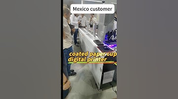 Coated paper cup fan digital printer #onepass #digitalprinting #papercupfan #coated #papercupcraft