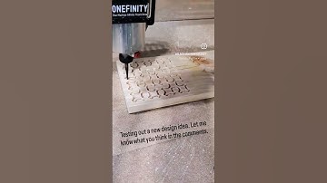 Onefinity test carve for a hot plate idea. #woodworking #onefinity #cnc