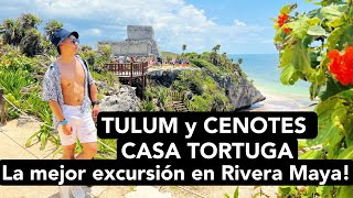 TULUM y CENOTES CASA TORTUGA, La MEJOR excursión en la RIVERA MAYA!  Espectacular y BARATO!