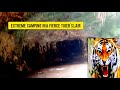 camping in a cave, the sound of a tiger roaring