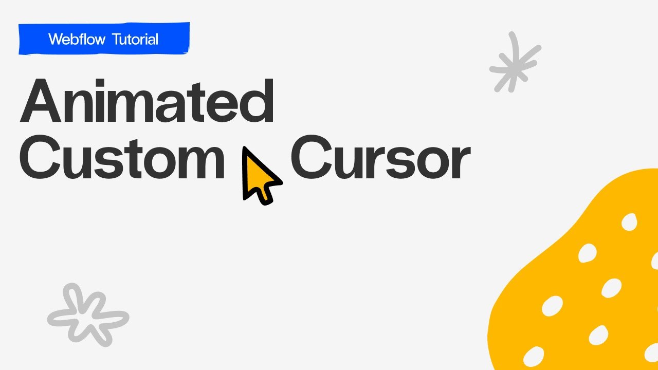 Webflow Tutorial: Animated Custom Cursor, by Em Design