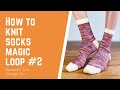 How to knit socks magic loop 2  knitting the cuff and leg  summer lee design co